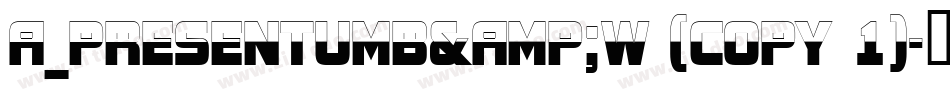 a_PresentumB&W (COPY 1)字体转换